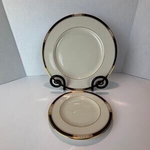 Lenox Hancock Presidential Gold Dinner & Bread Plate Set
